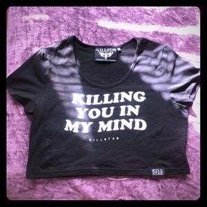 Killstar Killing You In My Mind Crop Trop